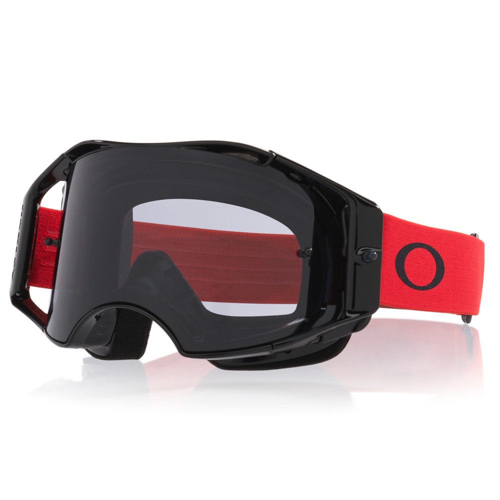 Oakley Airbrake Lite Motocross Goggle Moto Red w/ Light Grey Lens - Image 1