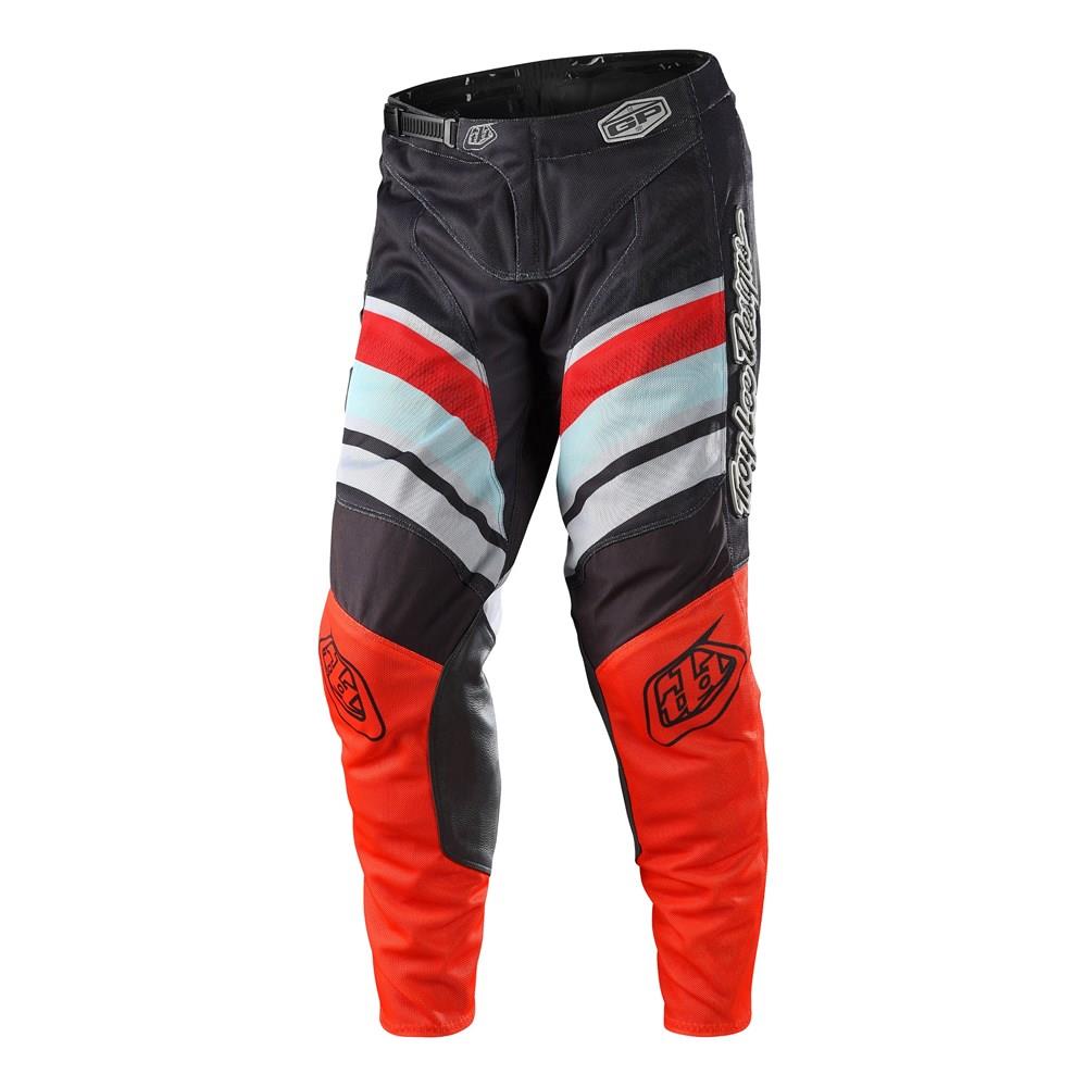 Troy Lee Designs GP Air Warped Motocross Pants Charcoal / Orange - Image 1