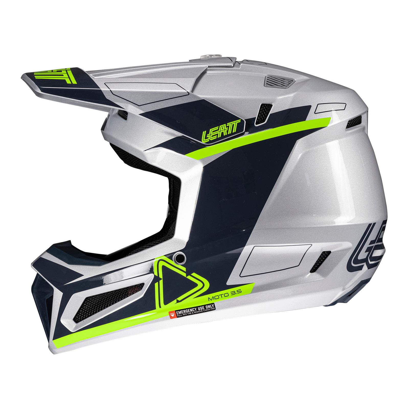 Leatt 3.5 Motocross Helmet Kit - Steel - Image 4