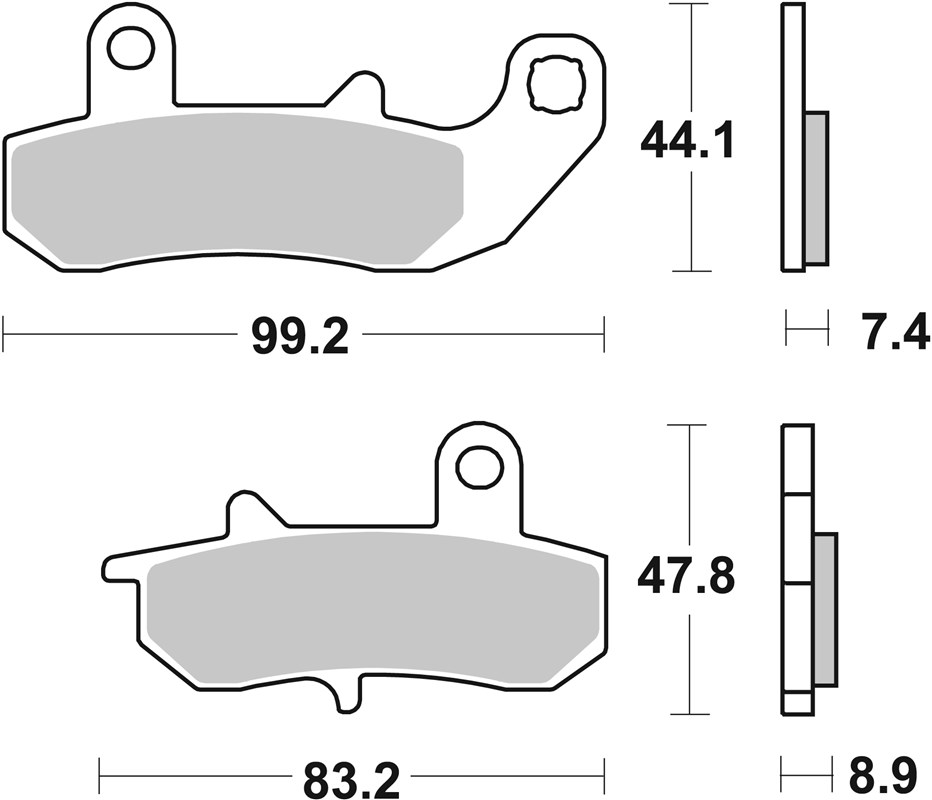SBS 635LS Rear Brake Pads - Image 1