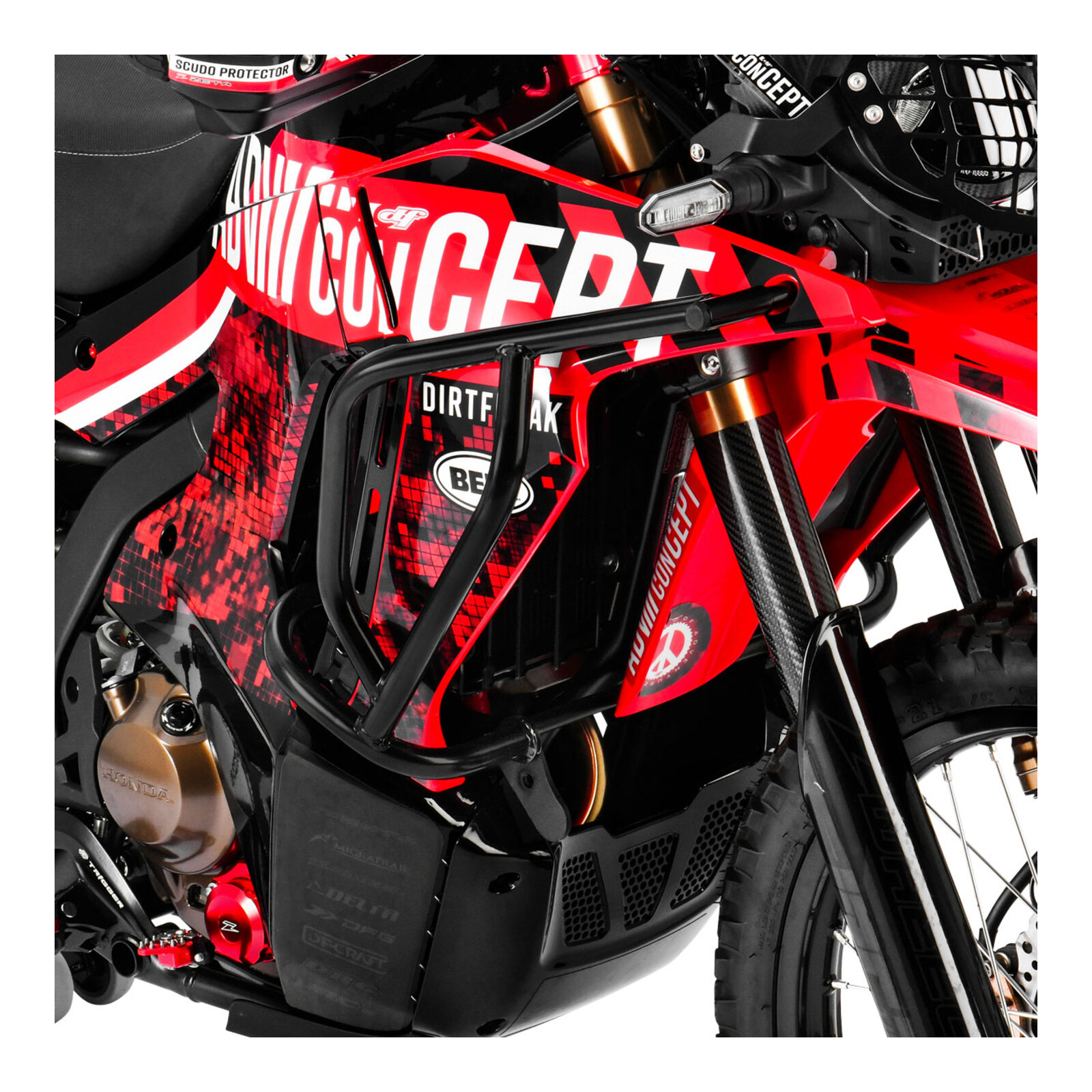 Zeta Pipe Tank Guard - Honda CRF250R / CRF250 Rally '21-On - Image 3