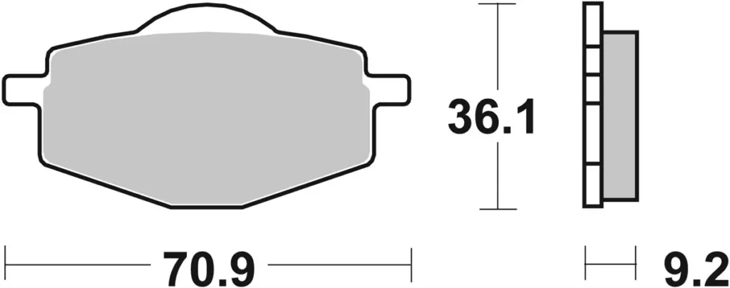 SBS 575LS Rear Brake Pads