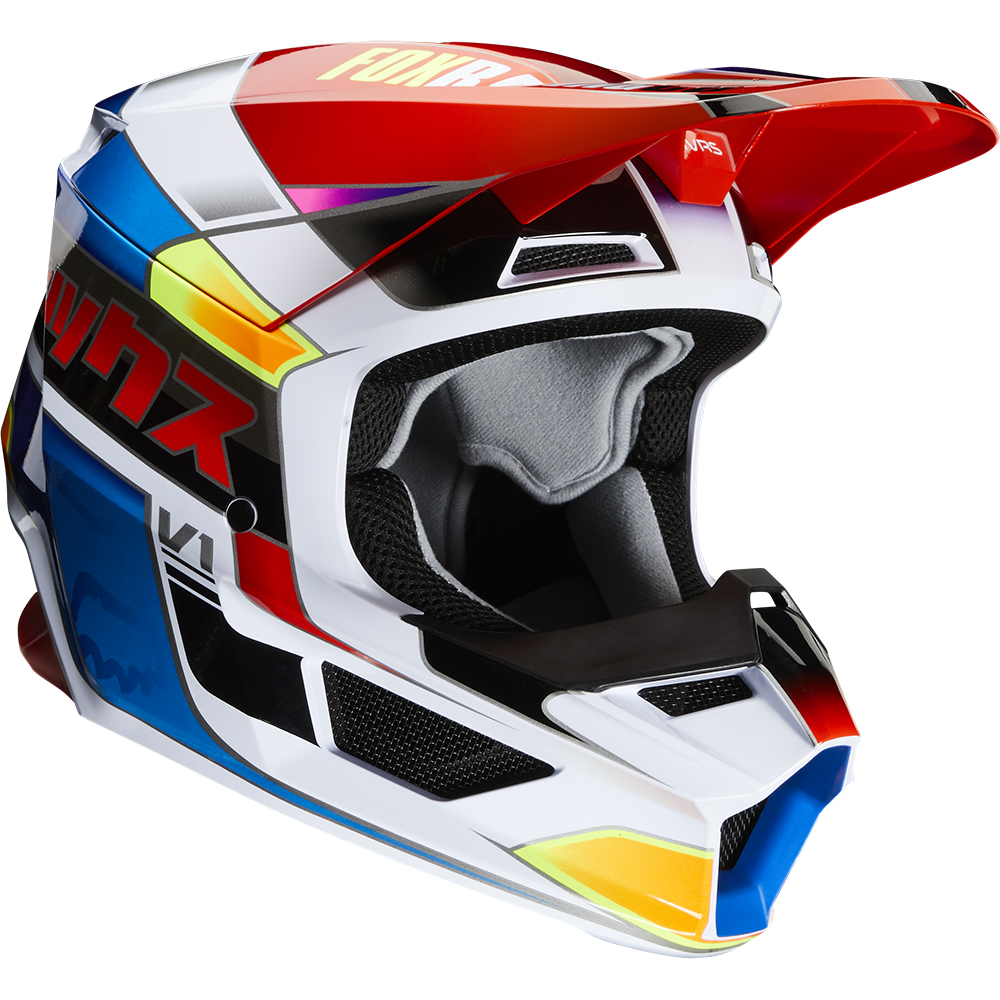 Motocross Helmet Fox V1 Yorr Youth Blue/Red - Image 2