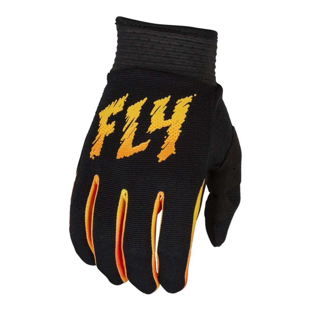 FLY Racing F-16 Motocross Gloves Youth Black / Yellow / Orange