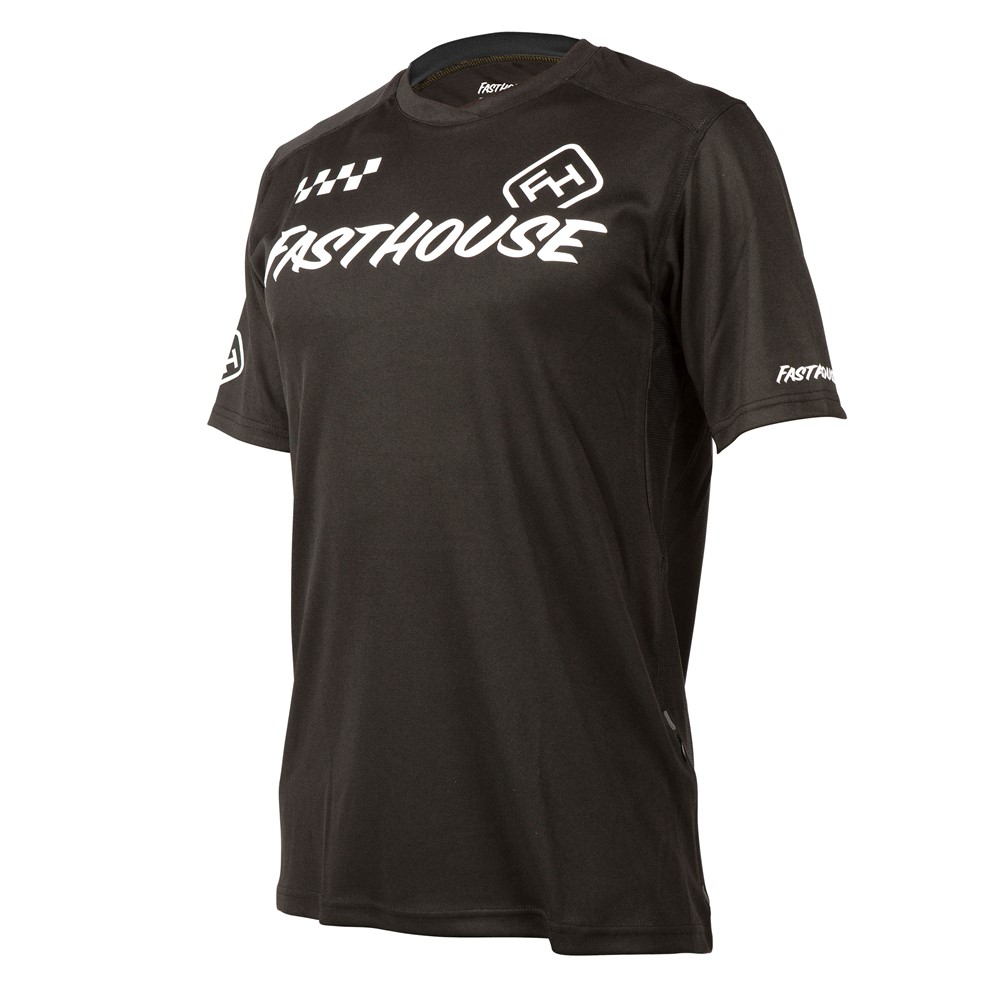 Fasthouse Alloy Block Short Sleeve Jersey Black - Image 1