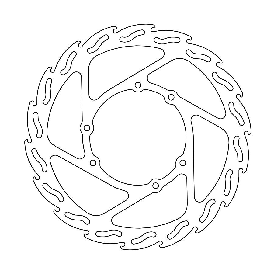 BRAKE ROTOR FLAME FRONT HONDA CRF250L 13-20 - Image 1