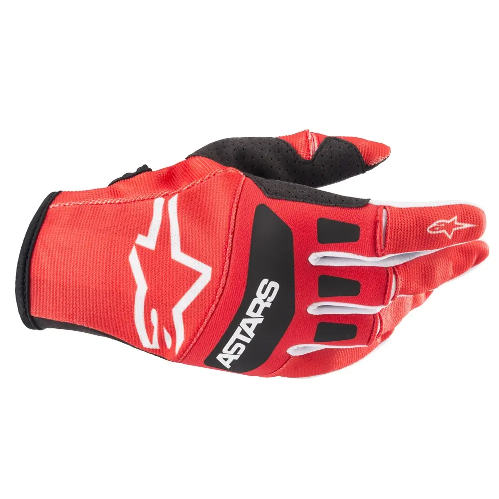 Alpinestars Techstar Motocross Gloves Bright Red/Black