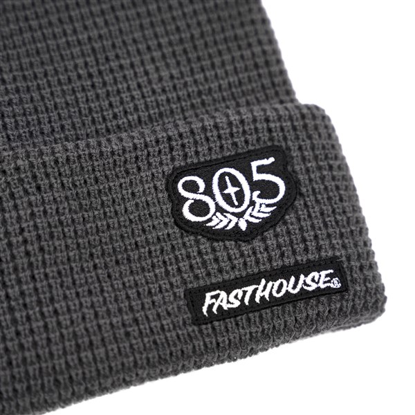 Fasthouse 805 Proper Beanie, Dark Gray - Image 2