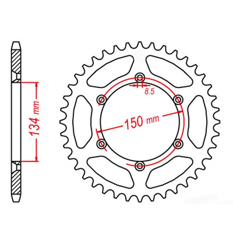 SPKT REAR RK STEEL - B4454 (SPR489) - Image 1
