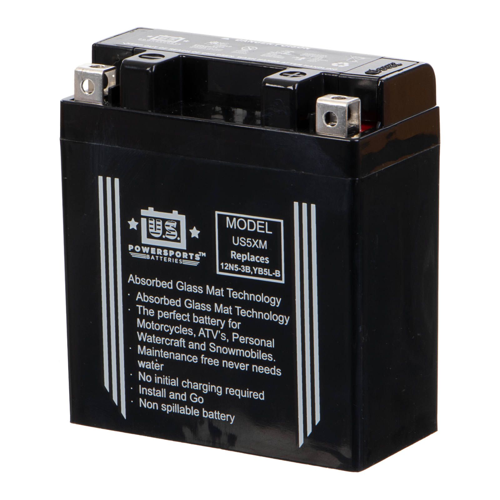 USPS AGM BATTERY US5XM YB5L-B *10 - Image 1