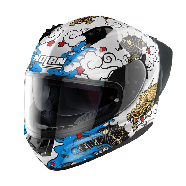 Nolan N60-6 SPORT Full Face Road Helmet - metal white / blue - Image 1
