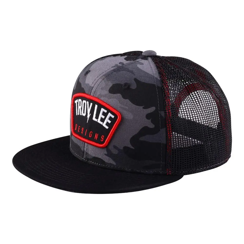 Troy Lee Designs Trucker Snapback Bolt Black Camo