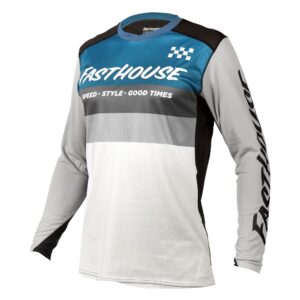 Fasthouse Alloy Kilo Long Sleeve Jersey Slate/White - Image 1