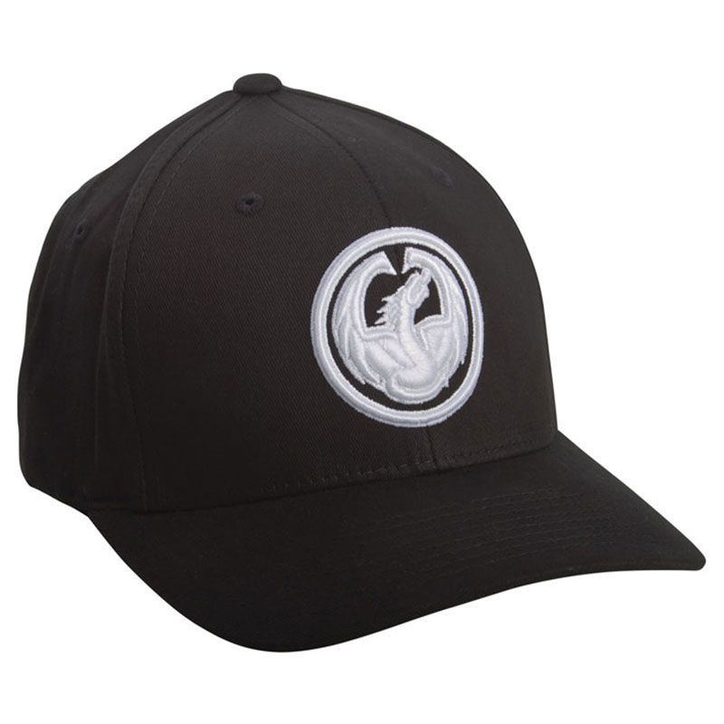 DRAGON GOGGLE CORP FLEX-FIT CAP BLK LG/XL - Image 1