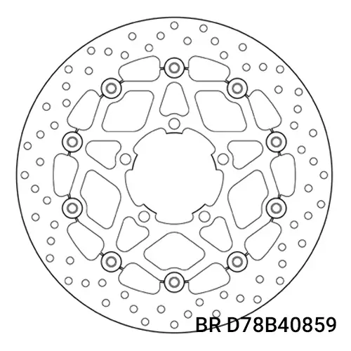 FRONT DISC SERIE ORO FLOATING TRIUMPH 675 DAYTONA '13->