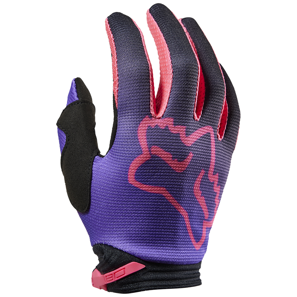 Fox 180 Toxsyk Motocross Gloves Youth Girls Black/Pink - Image 1