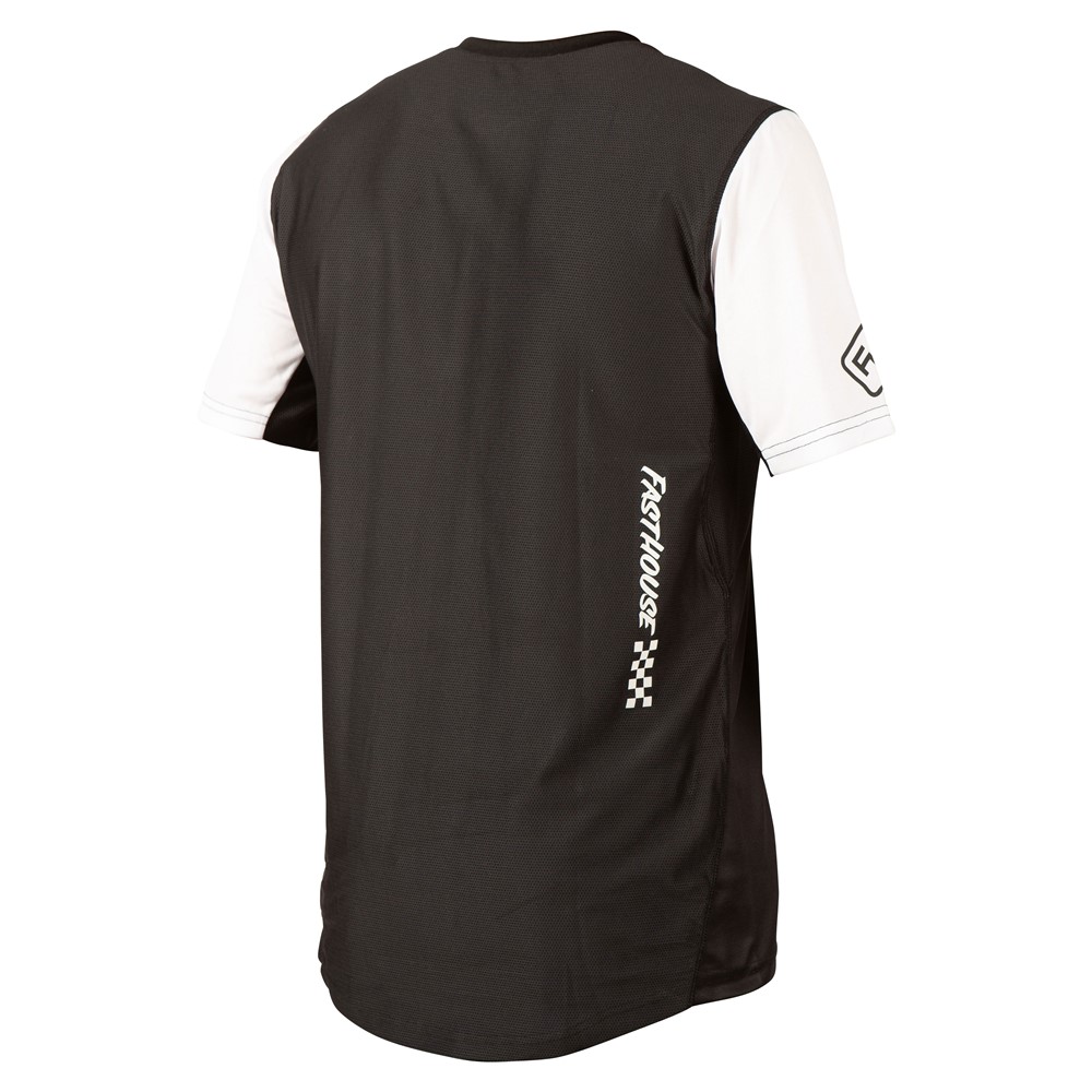 Fasthouse Alloy Block Short Sleeve Jersey White/Black - Image 2