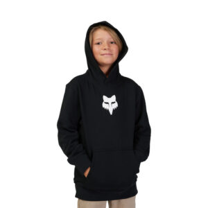 Fox Head Fleece Pullover Youth Black - Image 1