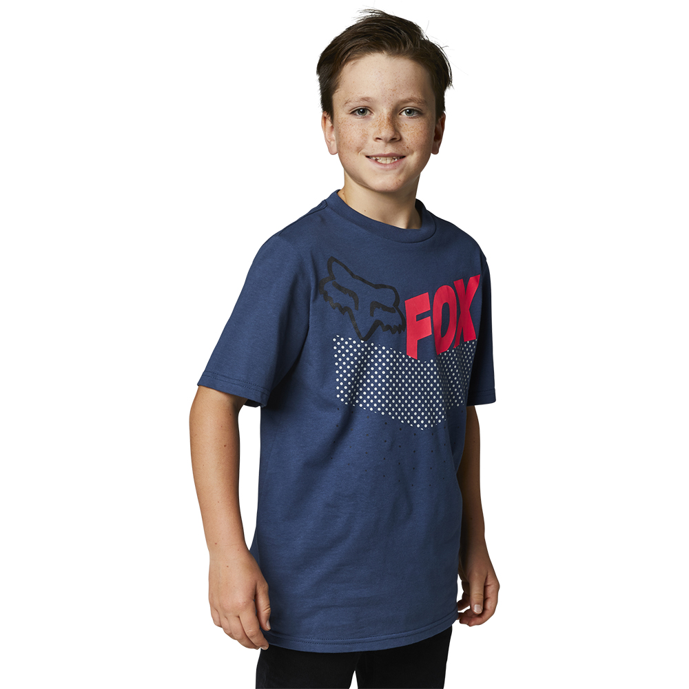 Fox Trice Tee Youth Dark Indigo - Image 1