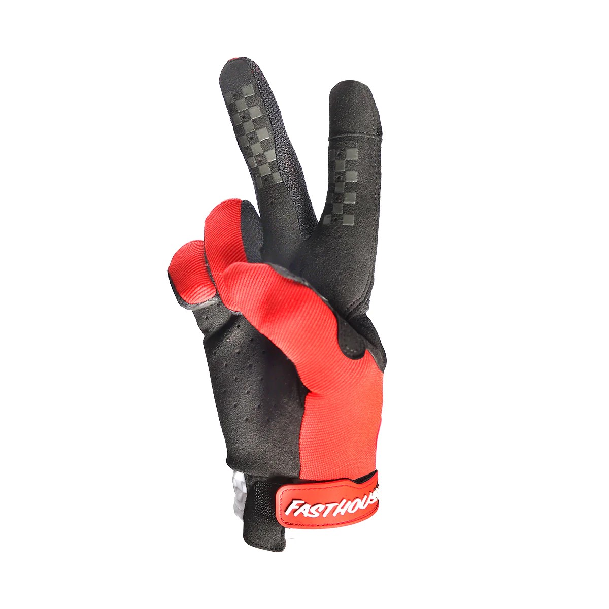 Fasthouse Youth Speed Style Mod Motocross Gloves Red/White - Image 2