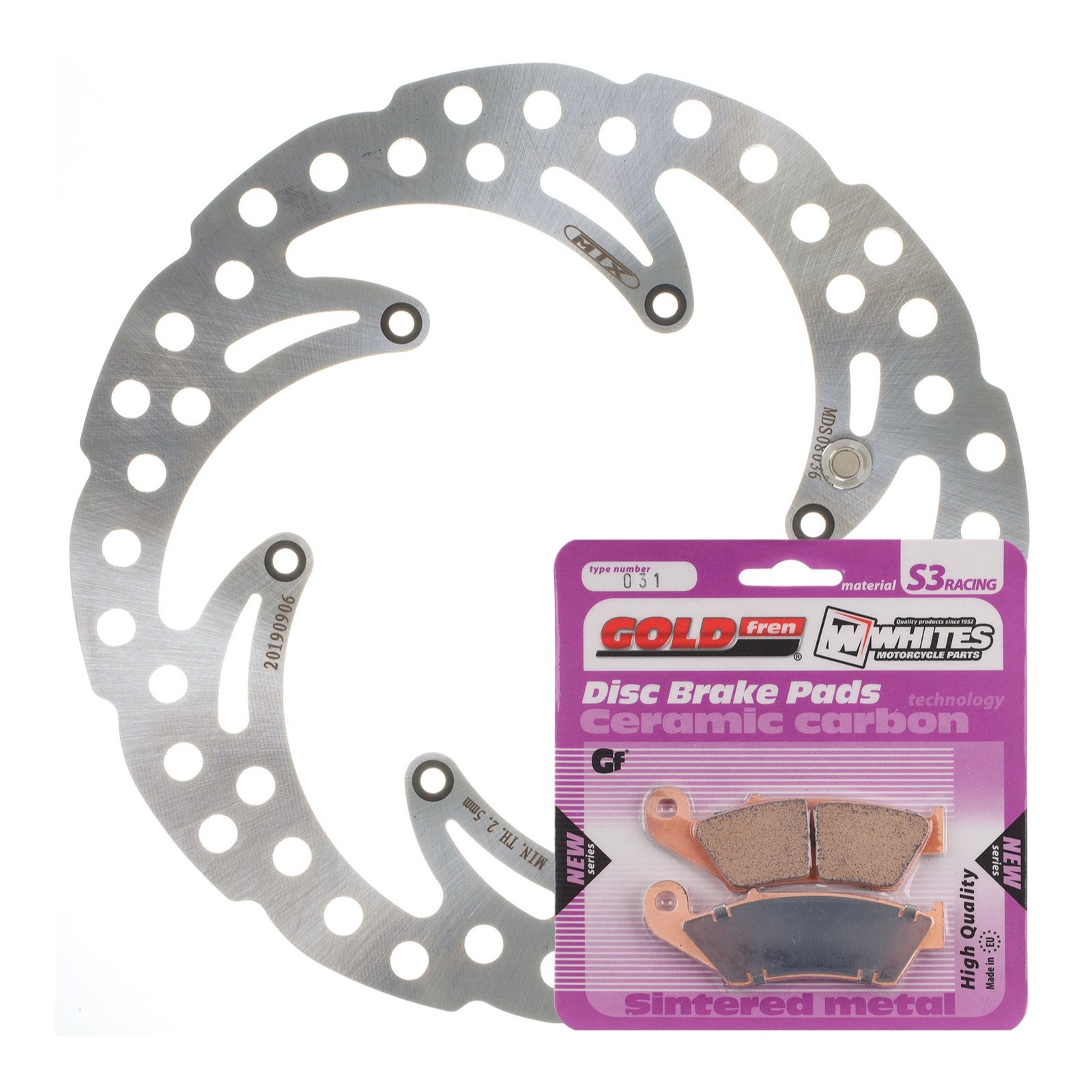 Brake Disc & Pad Front Kit - KTM 300 EXC '98-'03 - Wave - Image 1