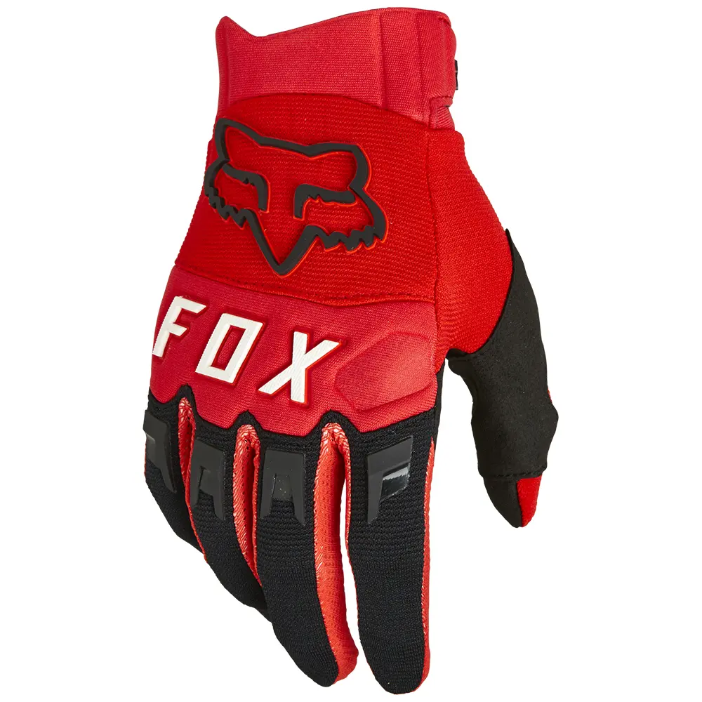 Fox Dirtpaw Red Motocross Gloves