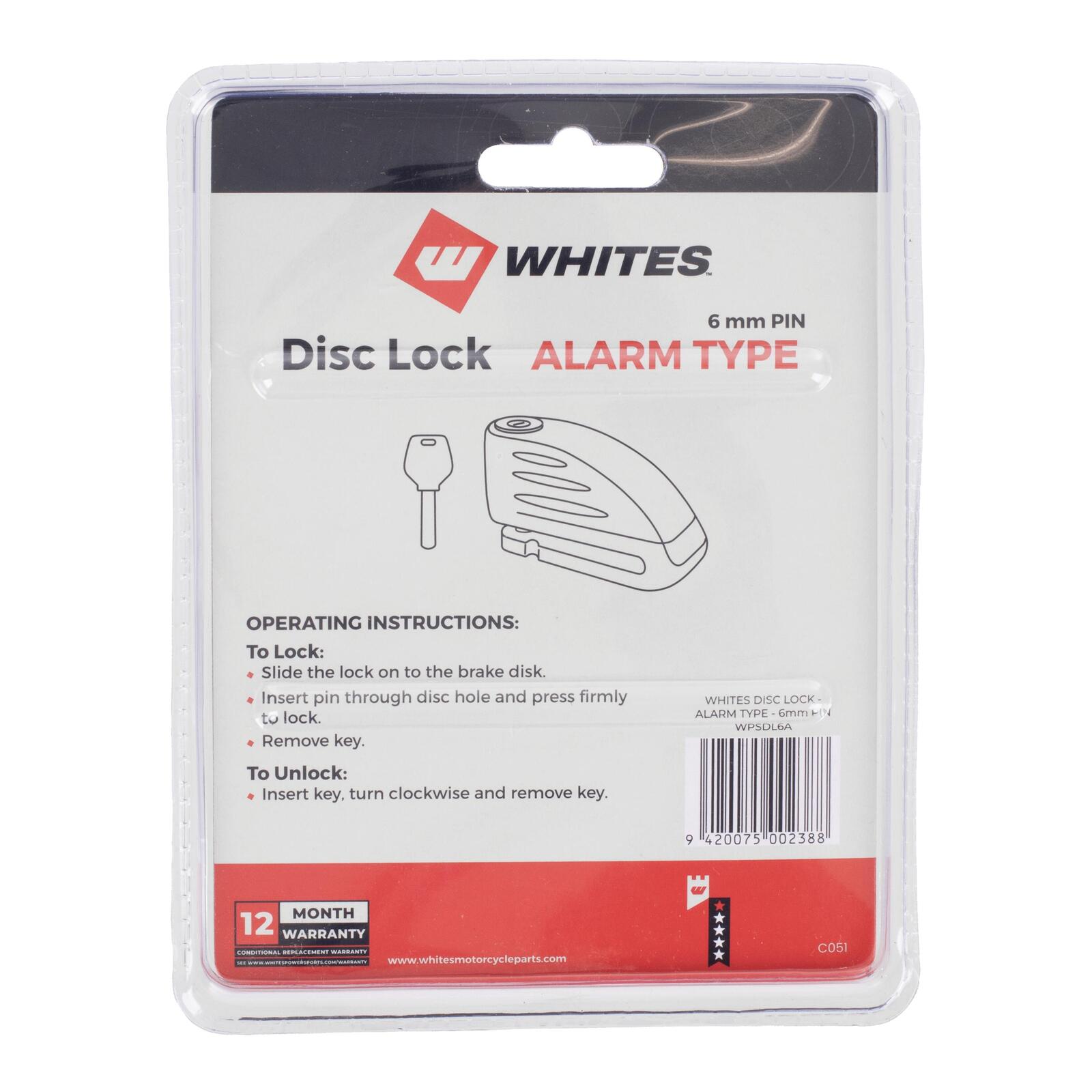 WMP Disc Lock Alarm Type 6mm Pin With Reminder - Image 9