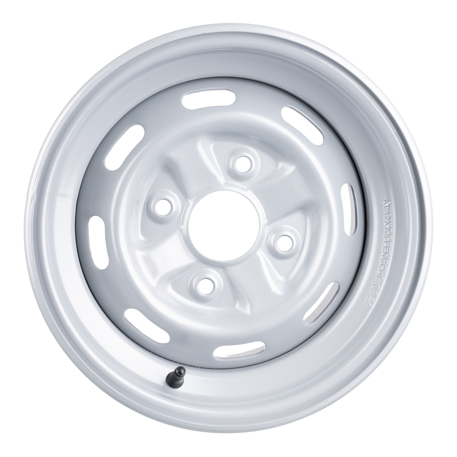 WMP ATV/UTV Steel Rim 12x7.5 Honda Rear IRS 4/110 +41 - Silver - Image 2