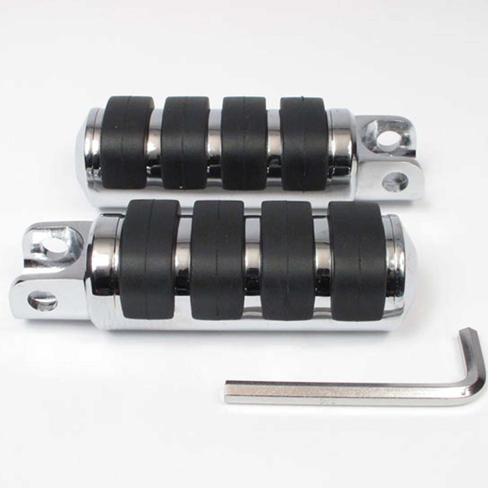 WHITES FOOT PEG/HD ISO RIDER F/LG CHROME - Image 1