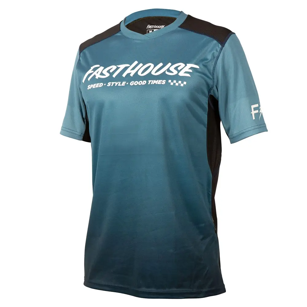 Fasthouse Alloy Slade Short Sleeve Jersey Blue/Black