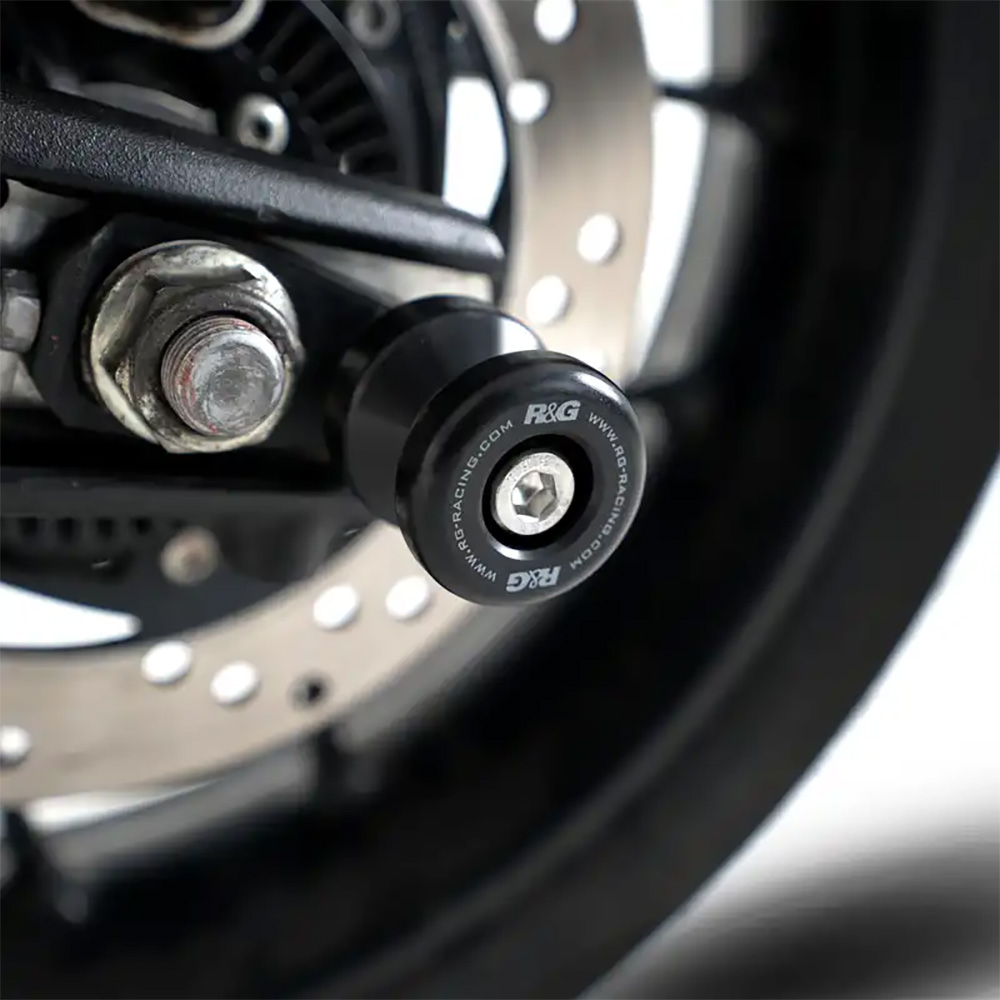 Cotton Reels for the Triumph Speed 400 24-- Scramber 400 X 24- Black R&G - Image 1