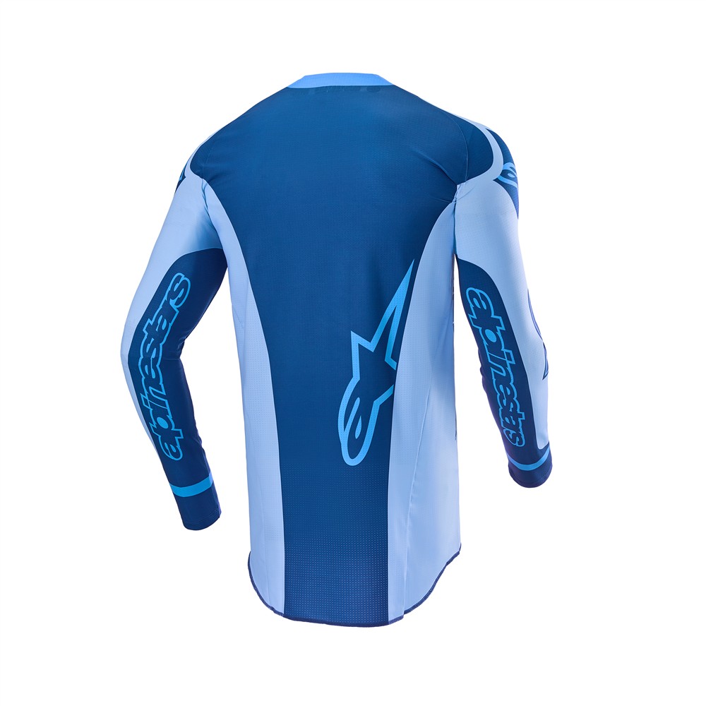 Alpinestars Techstar Limited Edition Steeler Motocross Jersey Light Blue/Sapphire Blue - Image 2