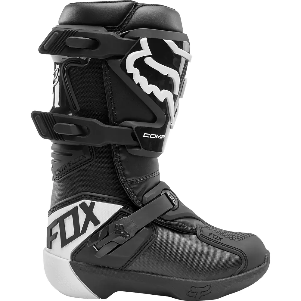 Fox Comp Motocross Boots Youth Black