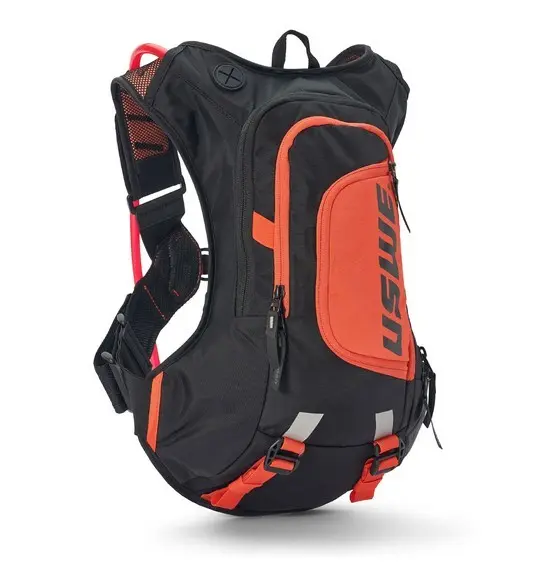 USWE Moto Hydro 8L Dirt Biking Hydration Pack Black/Orange