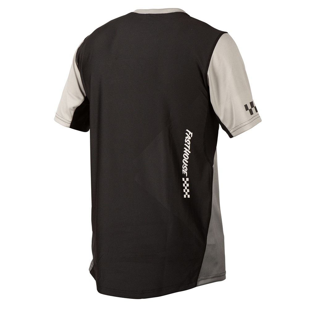 Fasthouse Youth Alloy Slade Short Sleeve Jersey Grey/Black - Image 2