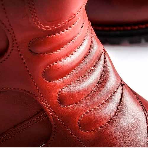 CONTINENTAL PREMIUM LEATHER TOURING BOOTS RED 42