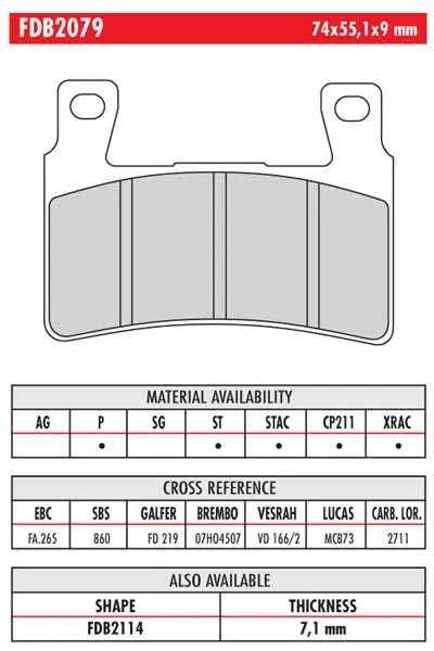 FERODO BRAKE BPADS FA88