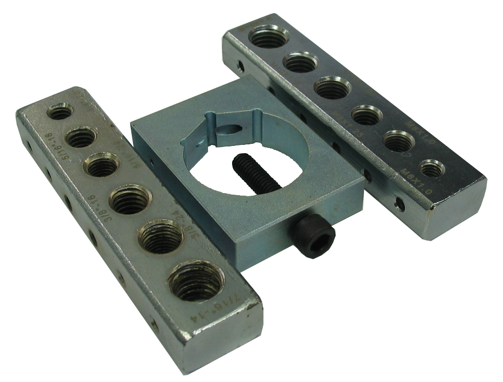 NUT AND BOLT DRILL JIG FOR SAFETY WIRE SET - IMPERIAL AND METRIC - Image 1