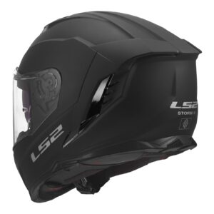 LS2 FF818 Storm III Road Helmet Solid Matte Black - Image 2