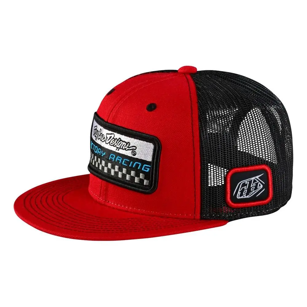 Troy Lee Designs Factory Pit Crew Snapback Cap Red