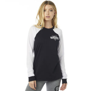 Fox High Side Long Sleeve Tee Ladies Black - Image 1