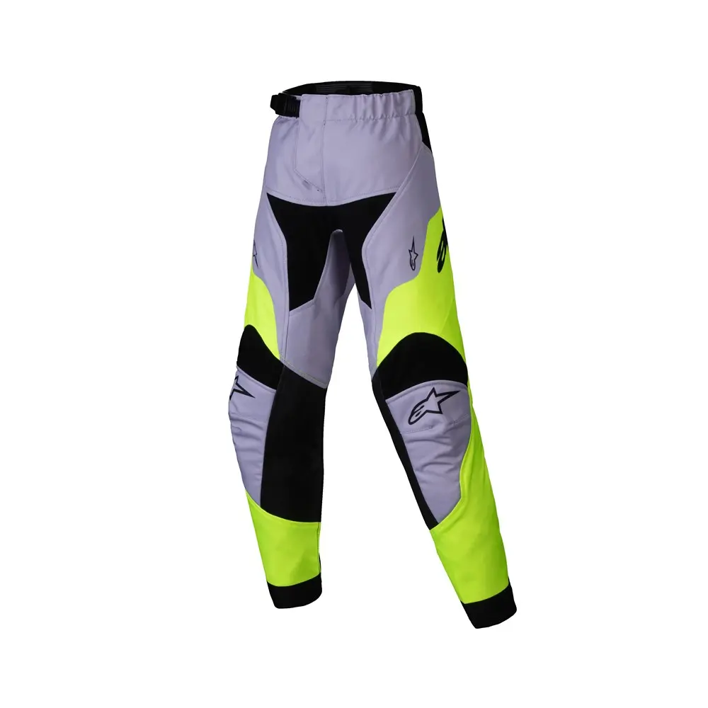 Alpinestars Kids Racer Veil Motocross Pants Gray/Yellow Fluoro