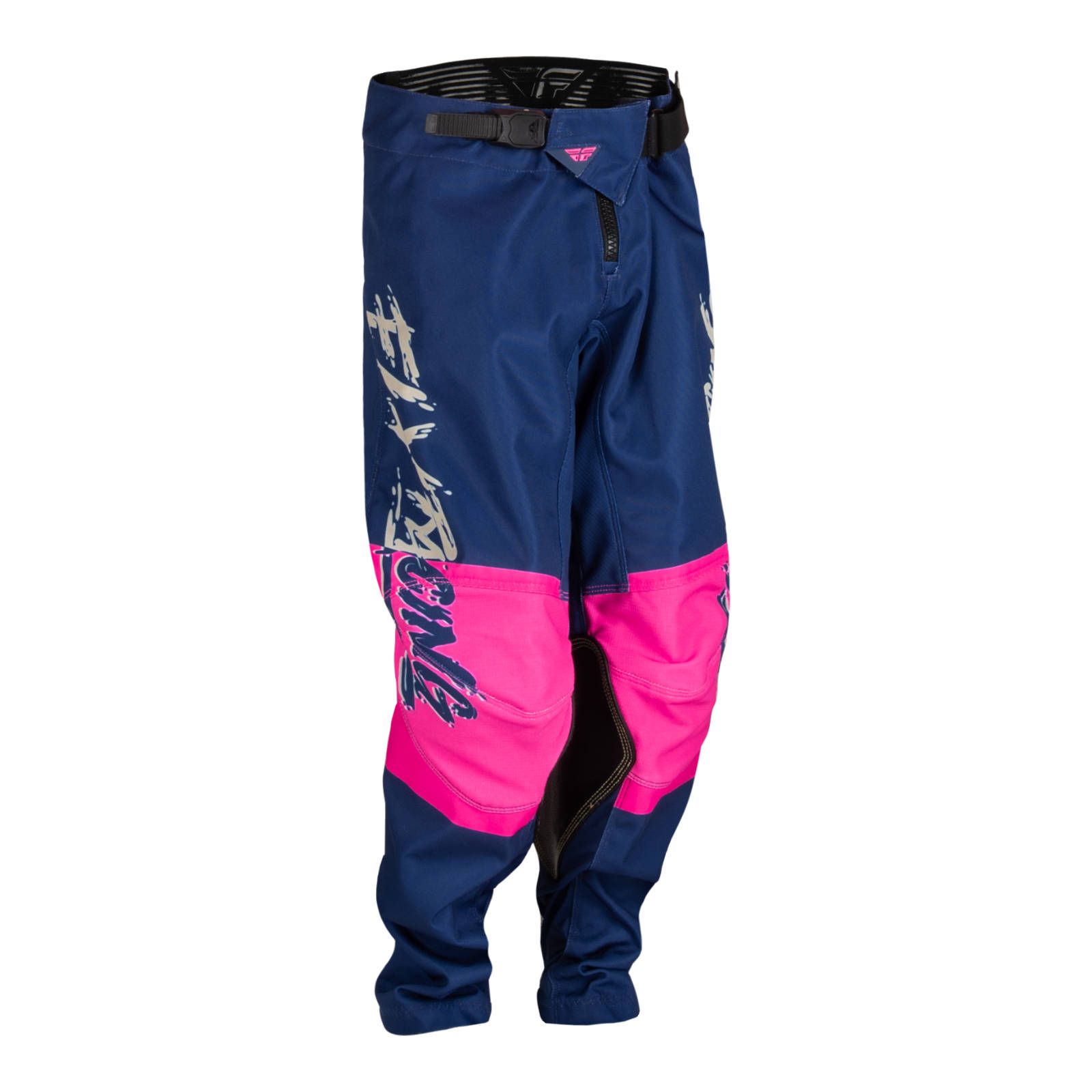 Fly Kinetic Khaos Motocross Pants Pink/Navy/Tan - Image 1