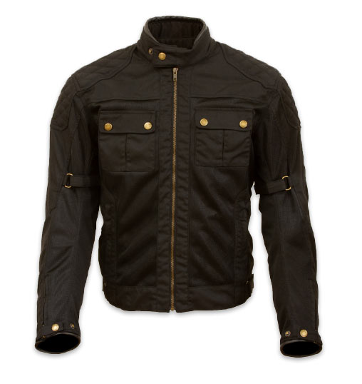 Merlin Shenstone Air Wax Cotton Road Jacket Black - Image 3