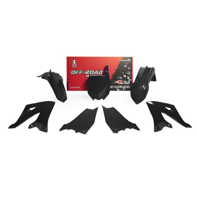 PLASTICS KIT RTECH YAMAHA YZ125 YZ250 22-23 YZ125X YZ250X 2023 BLACK - Image 1