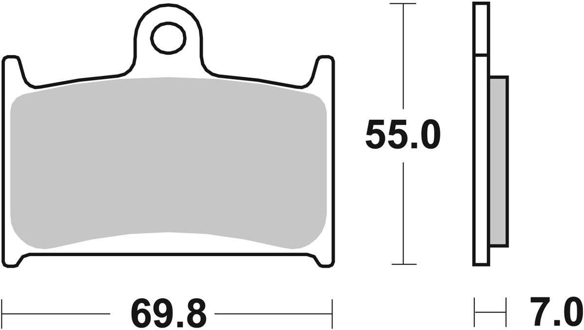 SBS 714HS Front Brake Pads - Image 1