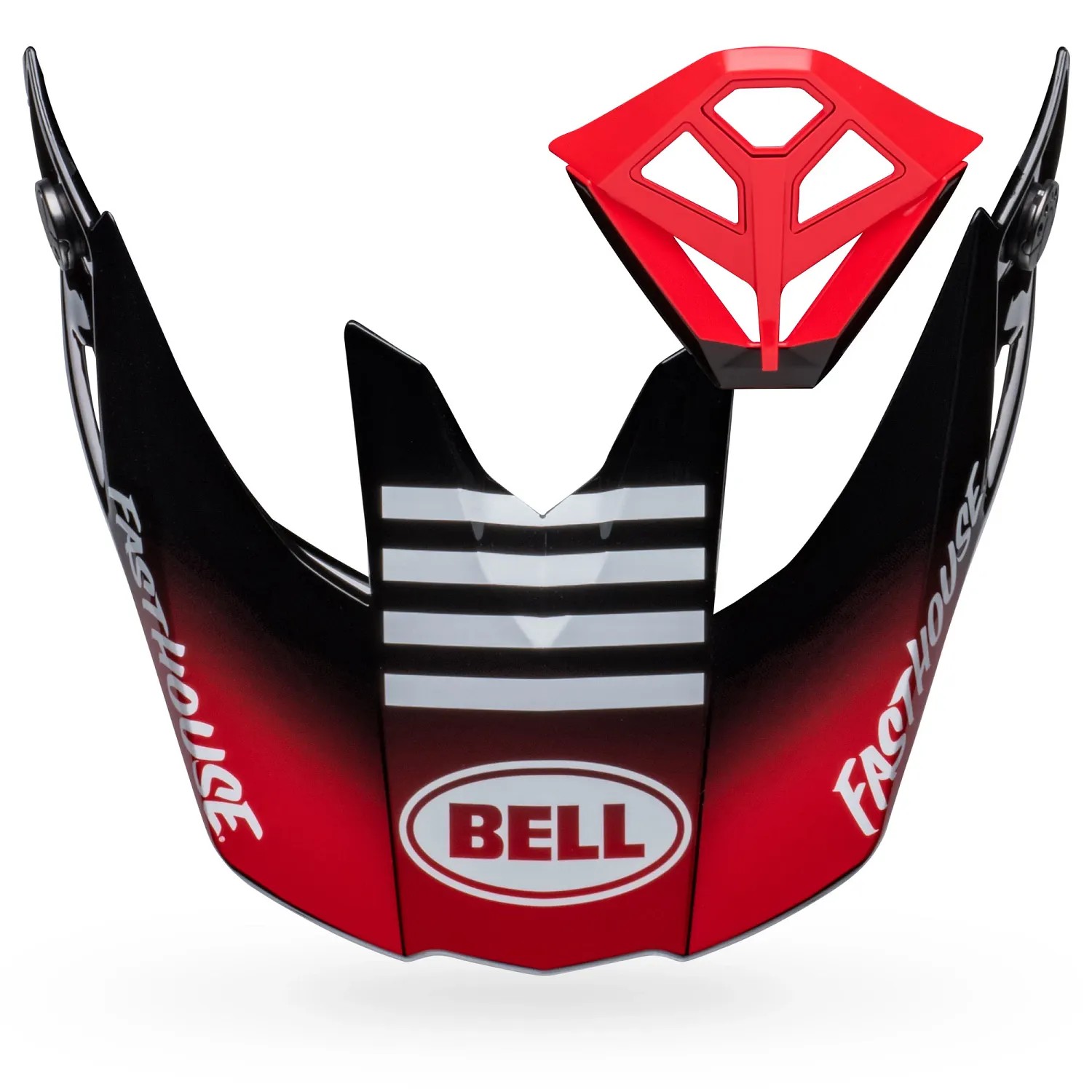 BELL S/P - MOTO-10 PEAK M/PIECE KIT FASTHOUSE PRIVATEER BLK/RED - Image 1