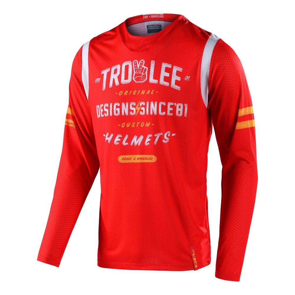 Troy Lee Designs GP Air Roll Out Motocross Jersey Red - Image 1