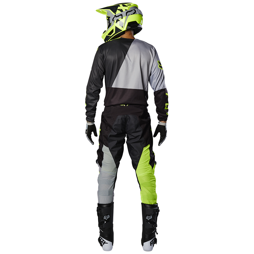 Motocross Jersey Fox 180 Lovl Special Edition Youth Black/Yellow - Image 4