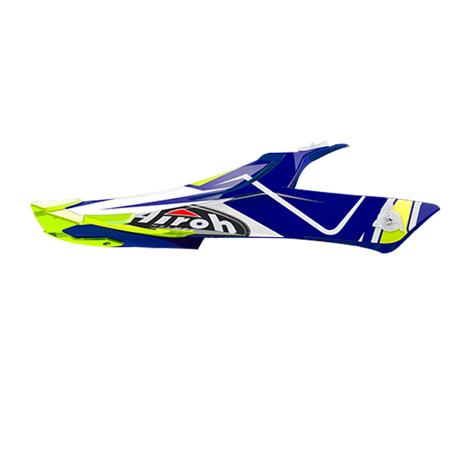 *Peak Only Shock Blue Gloss Terminator Helmet MX Airoh [] - Image 1